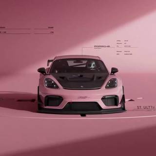 Pink Porche wallpaper