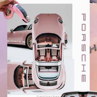 Pink Porche wallpaper