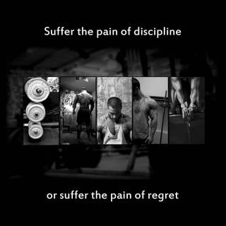 Discipline or regret wallpaper