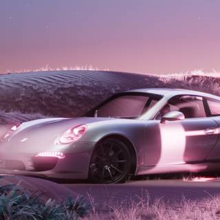 Pink Porche wallpaper