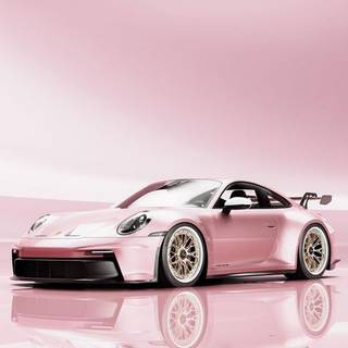 Pink Porche wallpaper