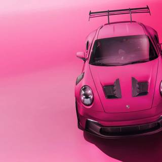 Pink Porche wallpaper