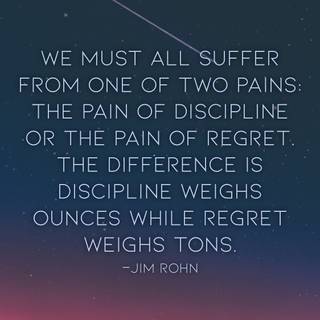 Discipline or regret wallpaper