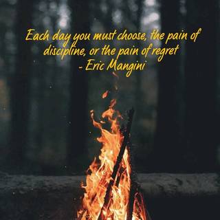 Discipline or regret wallpaper