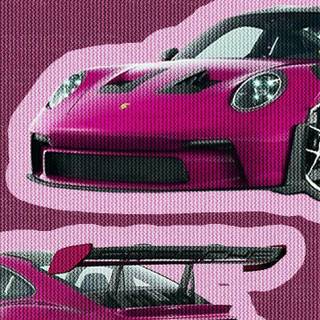 Pink Porche wallpaper