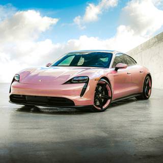 Pink Porche wallpaper