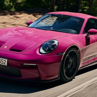 Pink Porche wallpaper