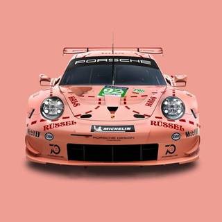 Pink Porche wallpaper