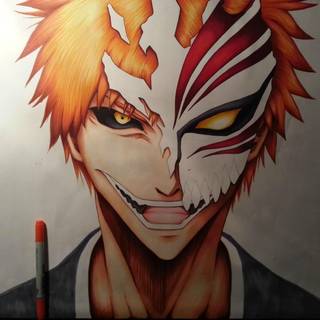 Bleach Hollow Mask poster wallpaper