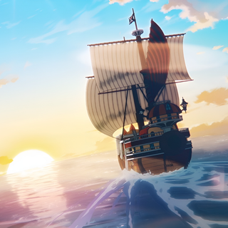 One Piece Thousand Sunny ship wallpaper