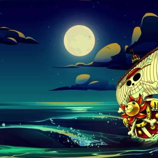 One Piece Thousand Sunny ship wallpaper