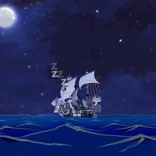 One Piece Thousand Sunny ship wallpaper