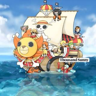 One Piece Thousand Sunny ship wallpaper