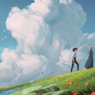 Studio Ghibli Howl’s Moving Castle wallpaper