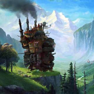 Studio Ghibli Howl’s Moving Castle wallpaper