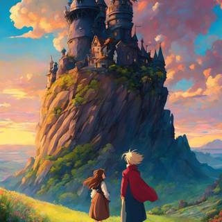 Studio Ghibli Howl’s Moving Castle wallpaper