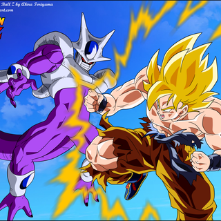 Dragon Ball Z Frieza battle wallpaper