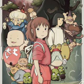 Studio Ghibli Spirited Away poster wallpaper