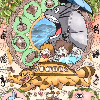 Studio Ghibli Totoro poster wallpaper