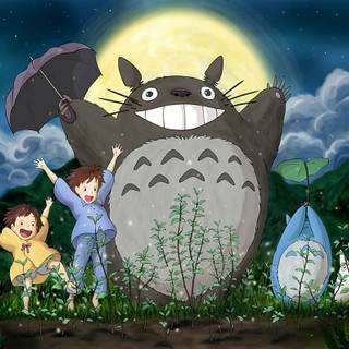 Studio Ghibli Totoro poster wallpaper
