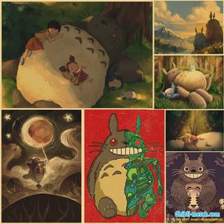 Studio Ghibli Totoro poster wallpaper