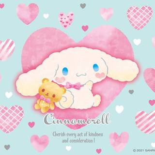 Pink Cinnamoroll wallpaper