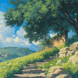 Studio Ghibli art wallpaper