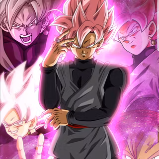 Goku Black Rose 4k phone wallpaper