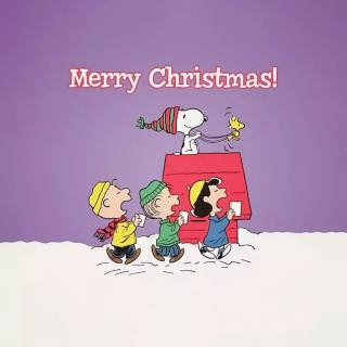 Cute Christmas purple wallpaper