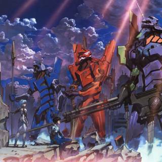 Evangelion desktop 4k wallpaper