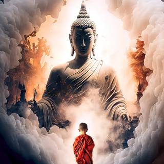 Buddha mobile 4k wallpaper