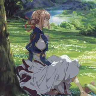 Relaxing anime phone wallpaper