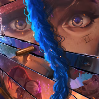 Arcane Jinx phone wallpaper