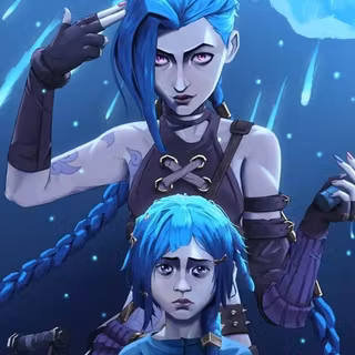 Arcane Jinx phone wallpaper
