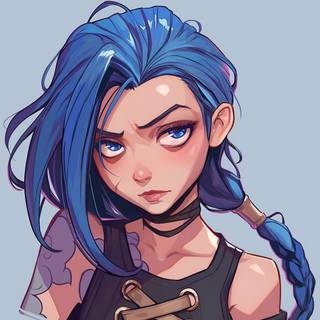 Arcane Jinx phone wallpaper