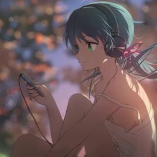 Relaxing anime phone wallpaper