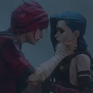 Arcane Jinx phone wallpaper