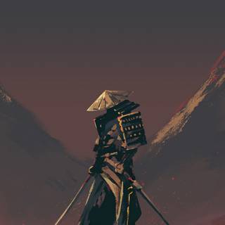 4k samurai iPhone wallpaper