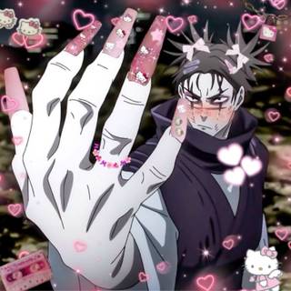 JJK Hello Kitty wallpaper