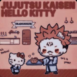 JJK Hello Kitty wallpaper