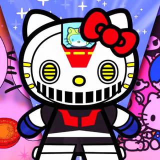 JJK Hello Kitty wallpaper