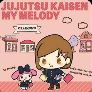 JJK Hello Kitty wallpaper