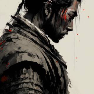 4k samurai iPhone wallpaper