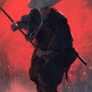 4k samurai iPhone wallpaper