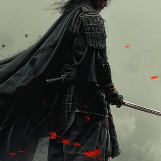 4k samurai iPhone wallpaper