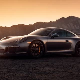 Black Porsche 4k wallpaper