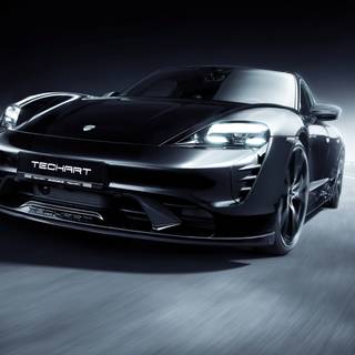 Black Porsche 4k wallpaper