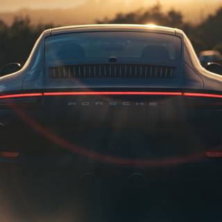 Black Porsche 4k wallpaper