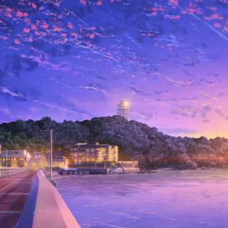 Purple Japanese 4k wallpaper