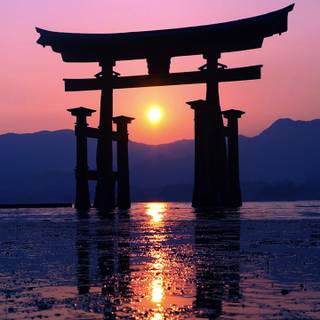 iPhone Torii Gate wallpaper